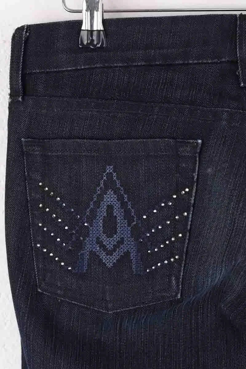 Jean bootcut 7 For All Mankind A pocket Bleu en Coton