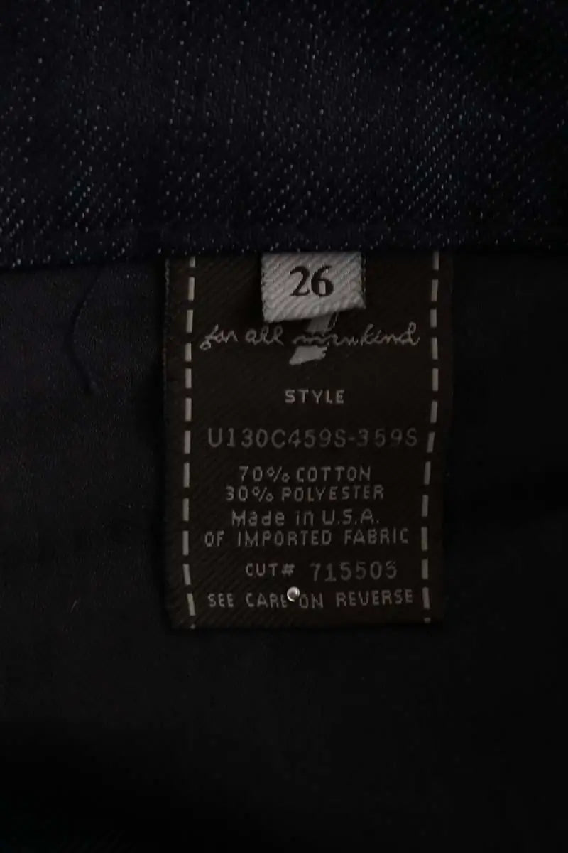 Jean bootcut 7 For All Mankind A pocket Bleu en Coton