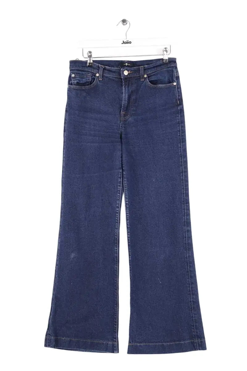 Jean bootcut 7 For All Mankind Bleu en Coton, taille L - Seconde Main