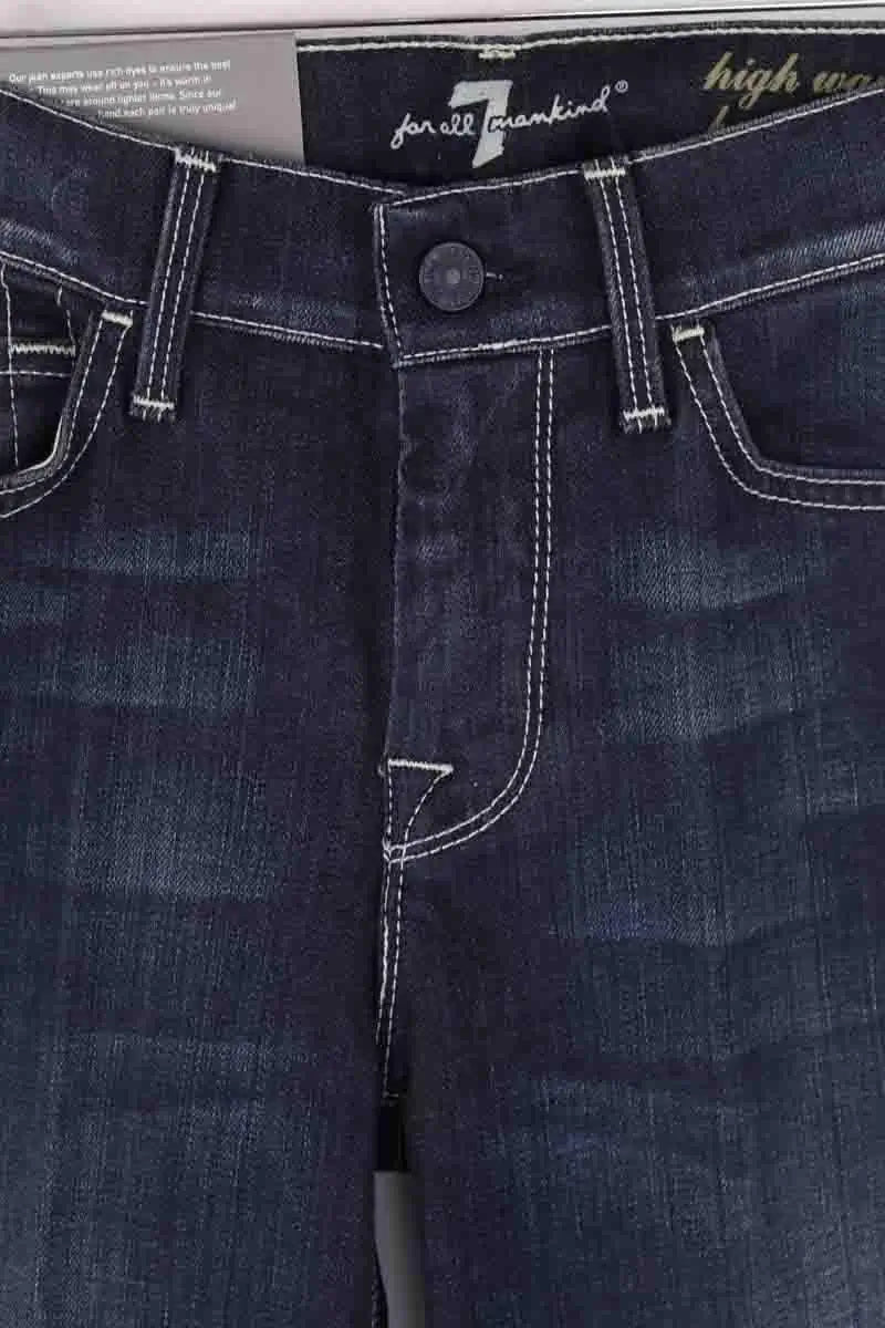 Jean bootcut 7 For All Mankind Bleu en Coton