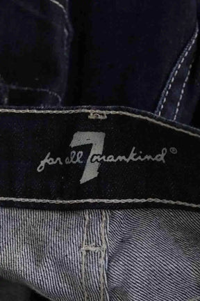 Jean bootcut 7 For All Mankind Bleu en Coton