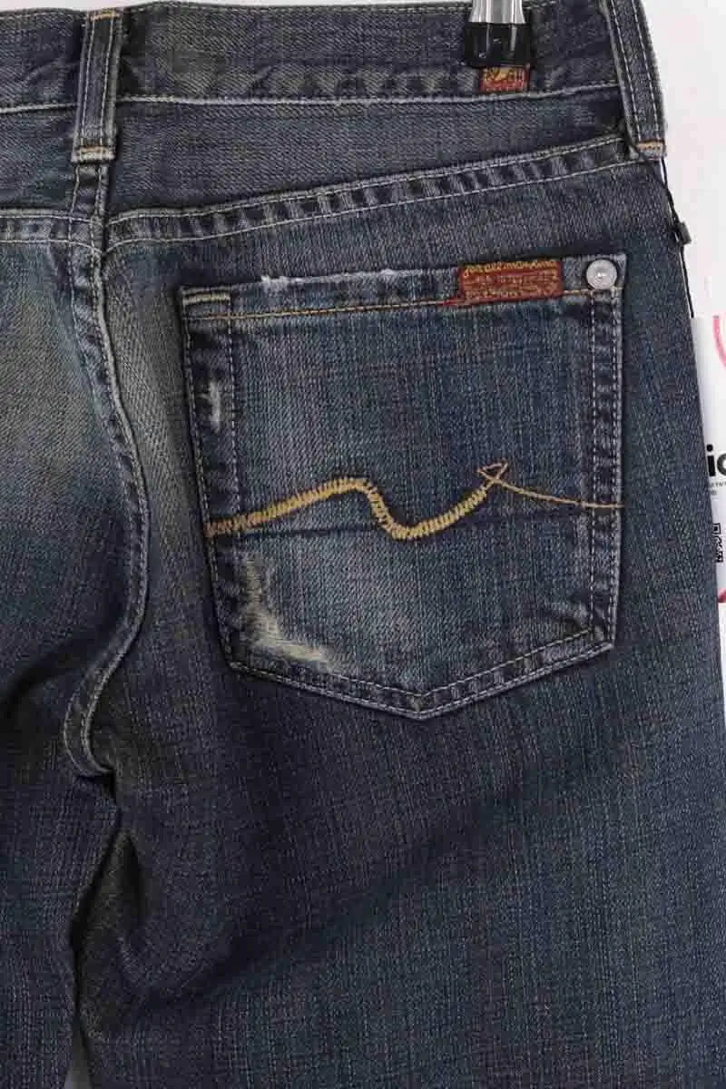 Jean bootcut 7 For All Mankind Bleu en Coton