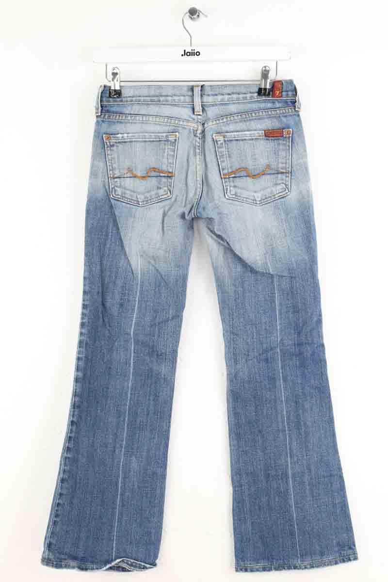 Jean bootcut 7 For All Mankind Bleu en Coton
