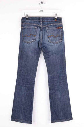 Jean bootcut 7 For All Mankind Bleu en Coton