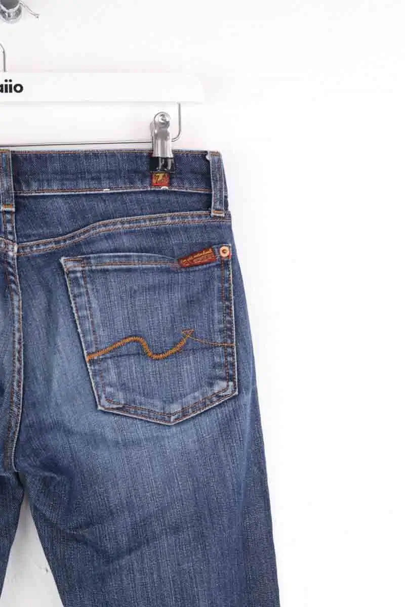 Jean bootcut 7 For All Mankind Bleu en Coton