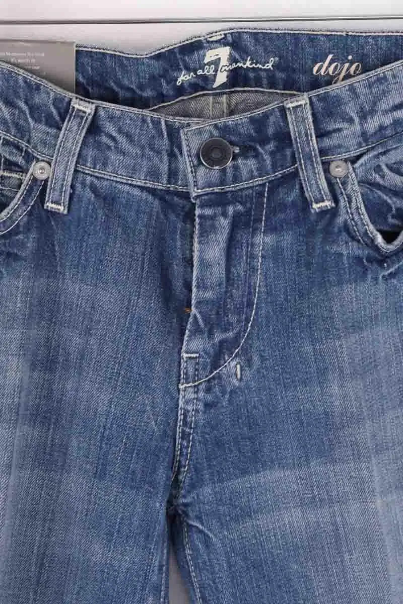 Jean bootcut 7 For All Mankind Bleu en Coton
