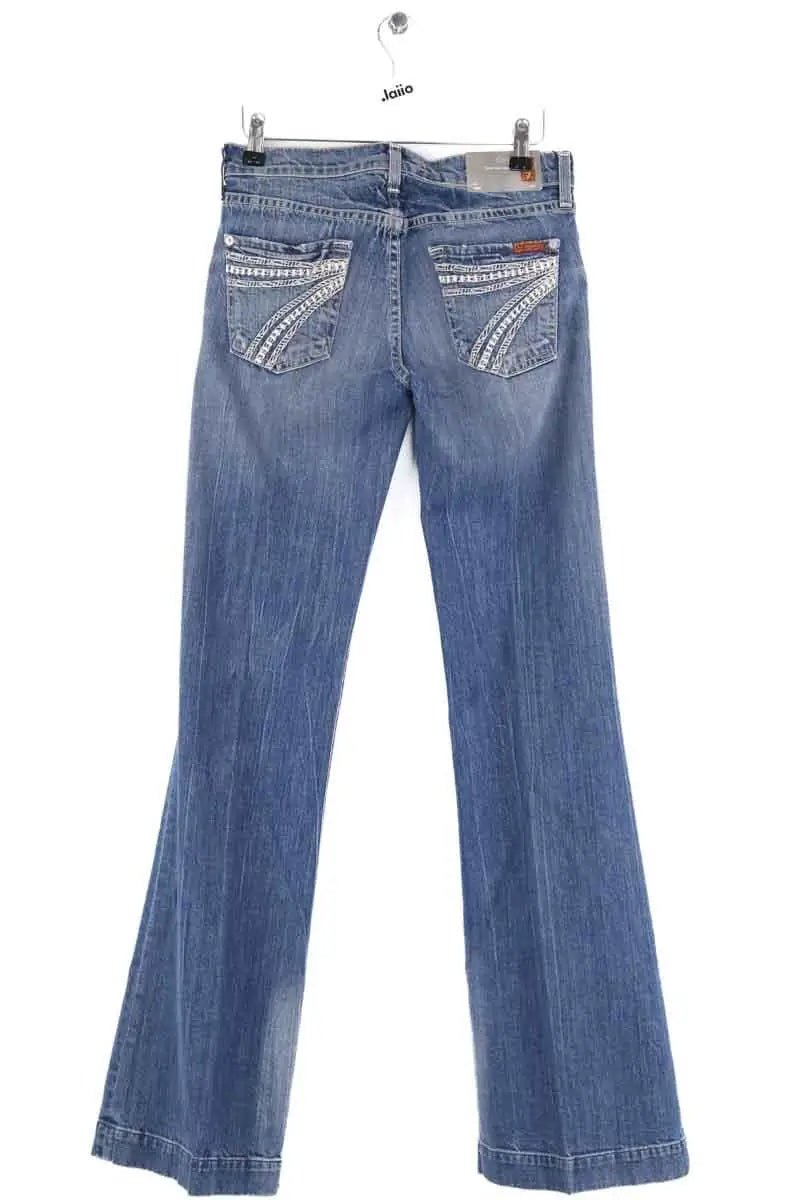 Jean bootcut 7 For All Mankind Bleu en Coton