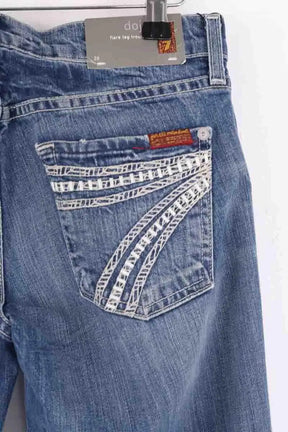 Jean bootcut 7 For All Mankind Bleu en Coton