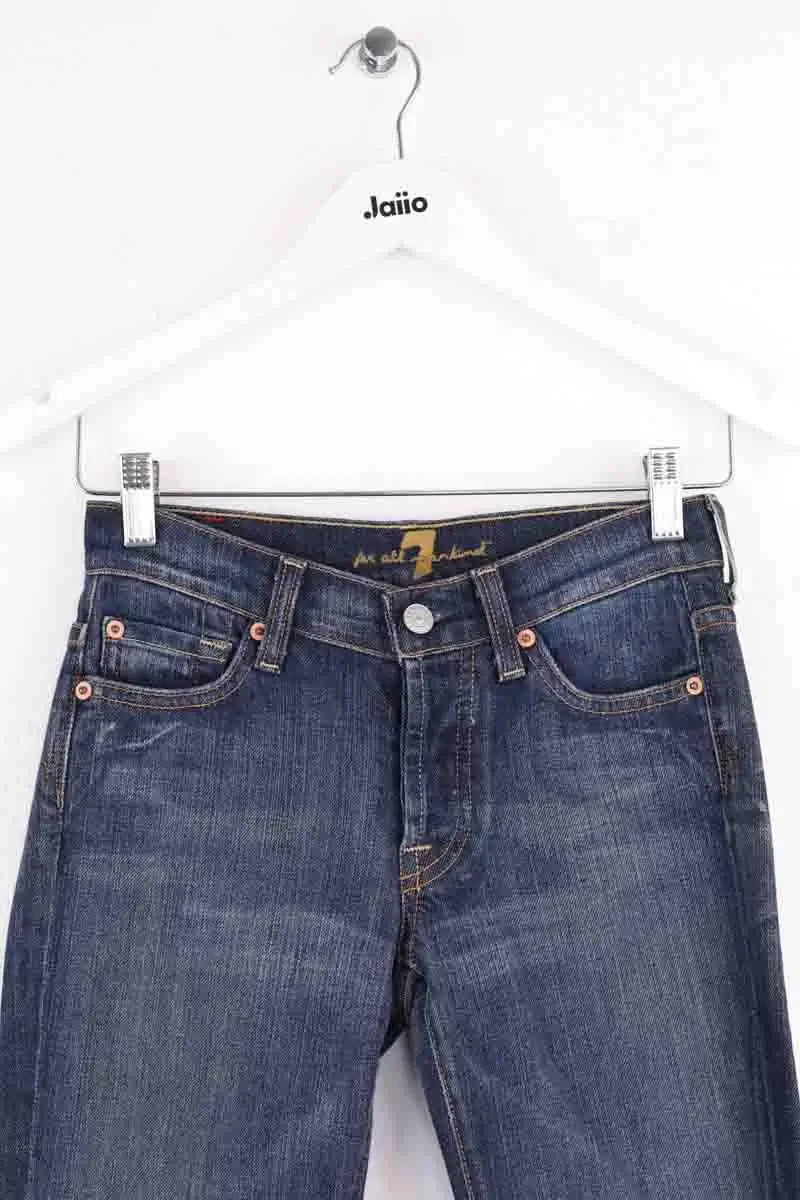 Jean bootcut 7 For All Mankind Bleu en Coton