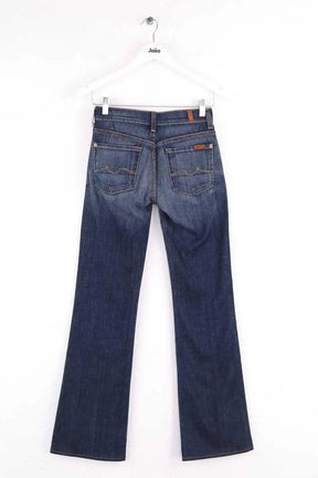 Jean bootcut 7 For All Mankind Bleu en Coton