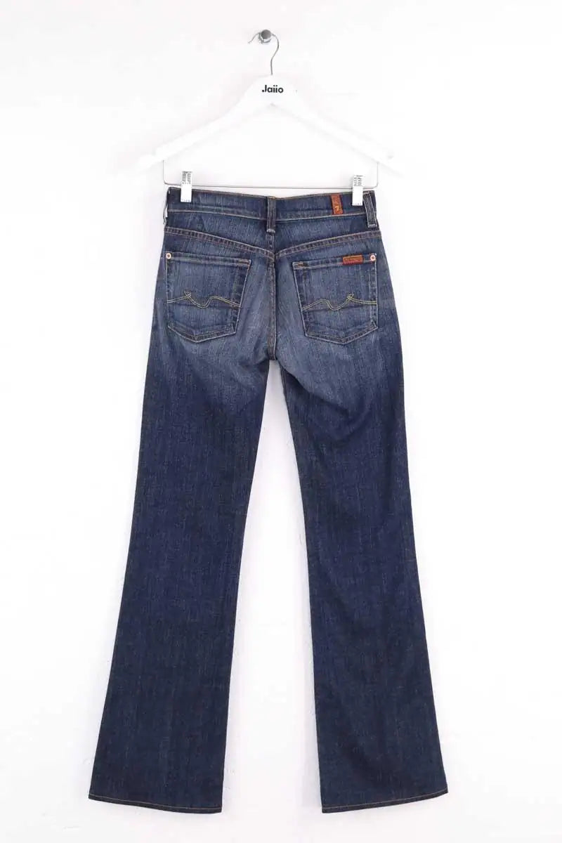 Jean bootcut 7 For All Mankind Bleu en Coton