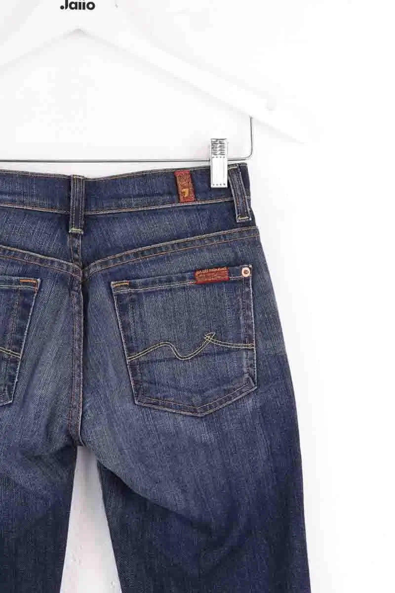 Jean bootcut 7 For All Mankind Bleu en Coton