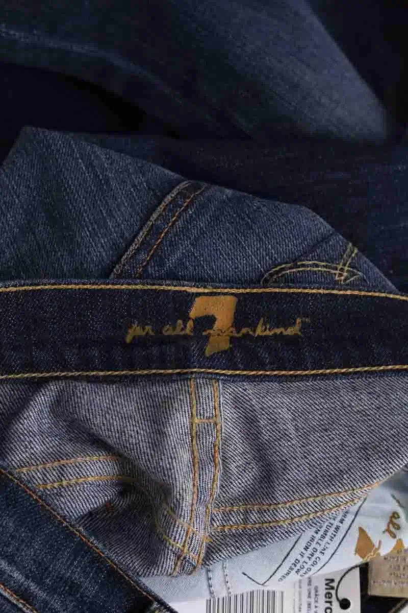 Jean bootcut 7 For All Mankind Bleu en Coton