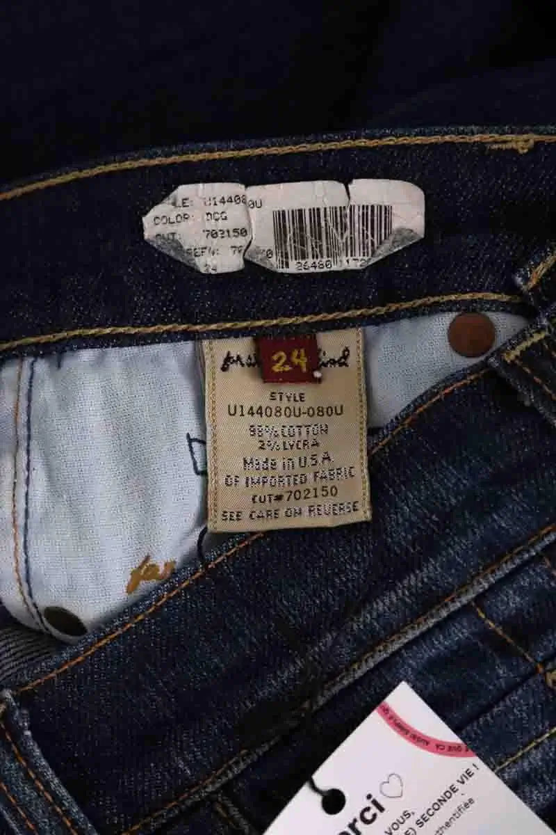 Jean bootcut 7 For All Mankind Bleu en Coton