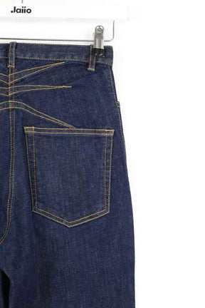 Jean bootcut Alaïa Bleu en Coton