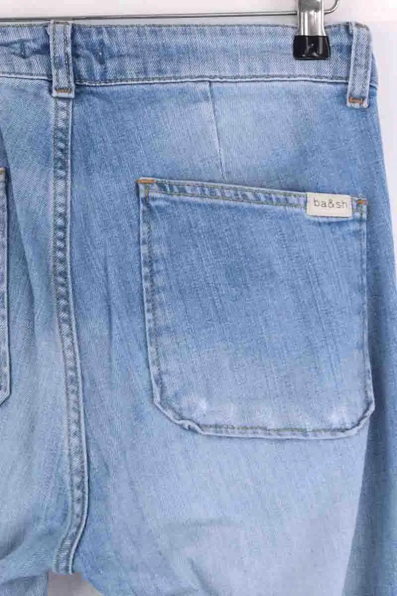 Jean bootcut Ba&Sh Bleu en Coton