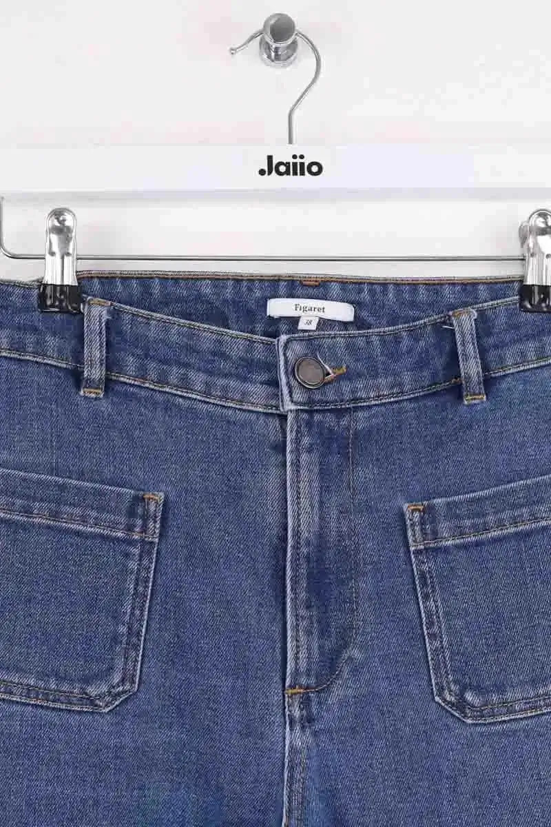 Jean bootcut Figaret Bleu en Coton