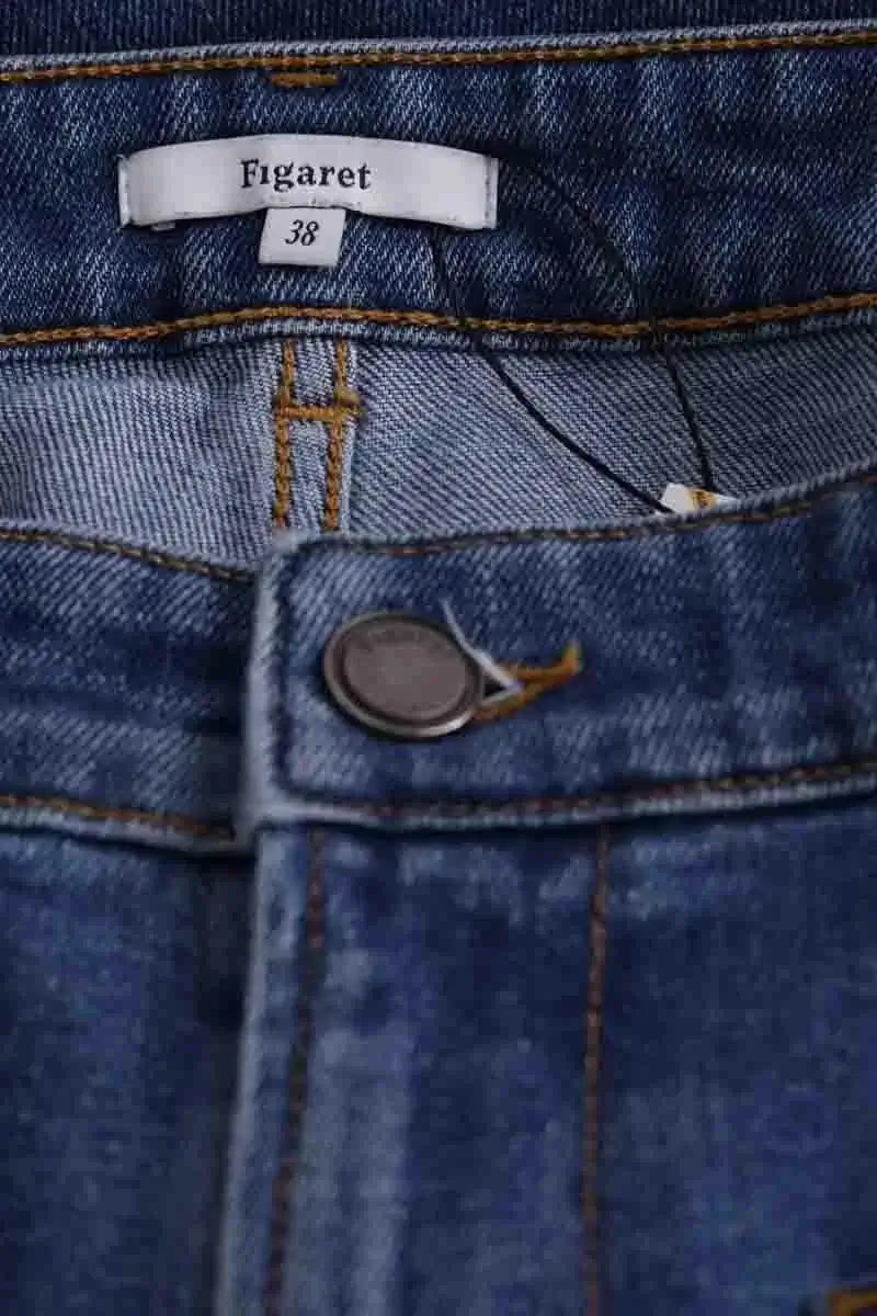 Jean bootcut Figaret Bleu en Coton