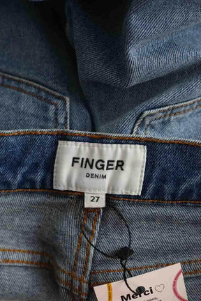Jean bootcut Finger in the nose Bleu en Coton