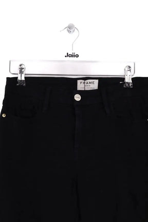Jean bootcut Frame Le crop mini boot Noir en Coton