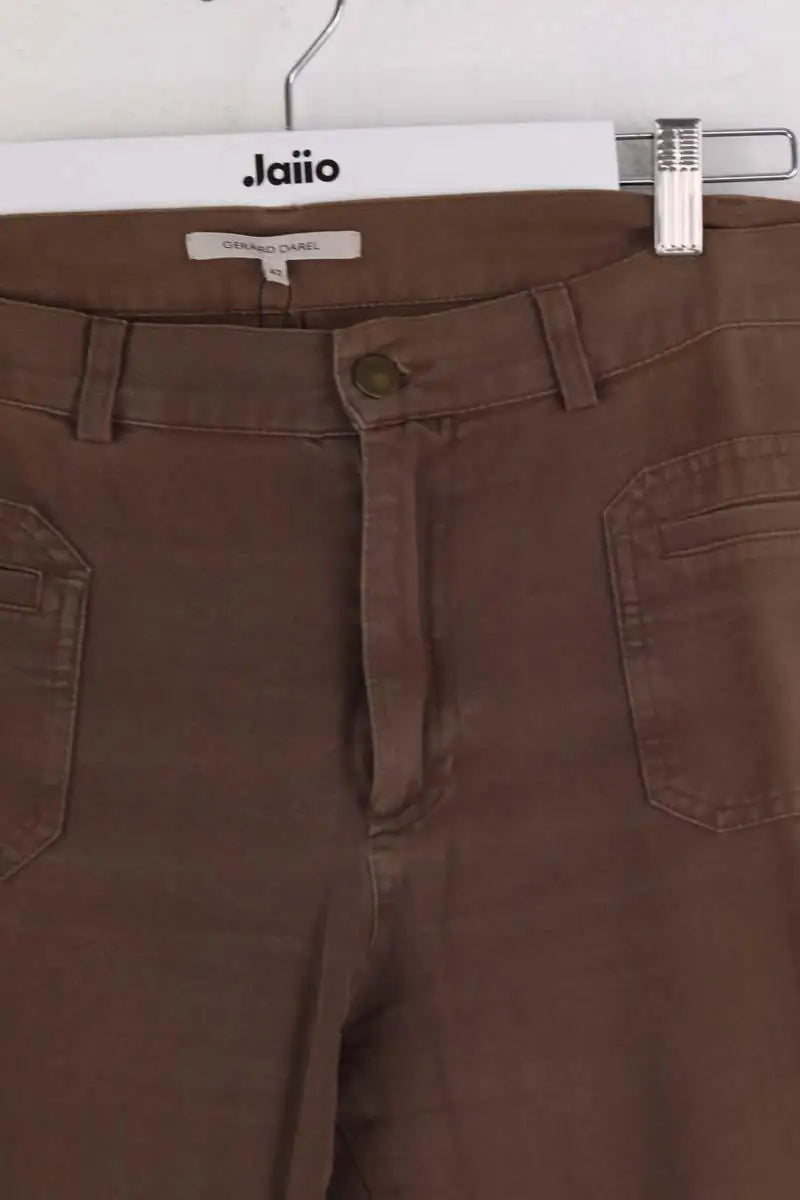 Jean bootcut Gerard Darel Marron en Coton