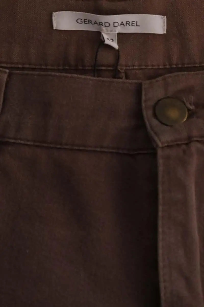 Jean bootcut Gerard Darel Marron en Coton