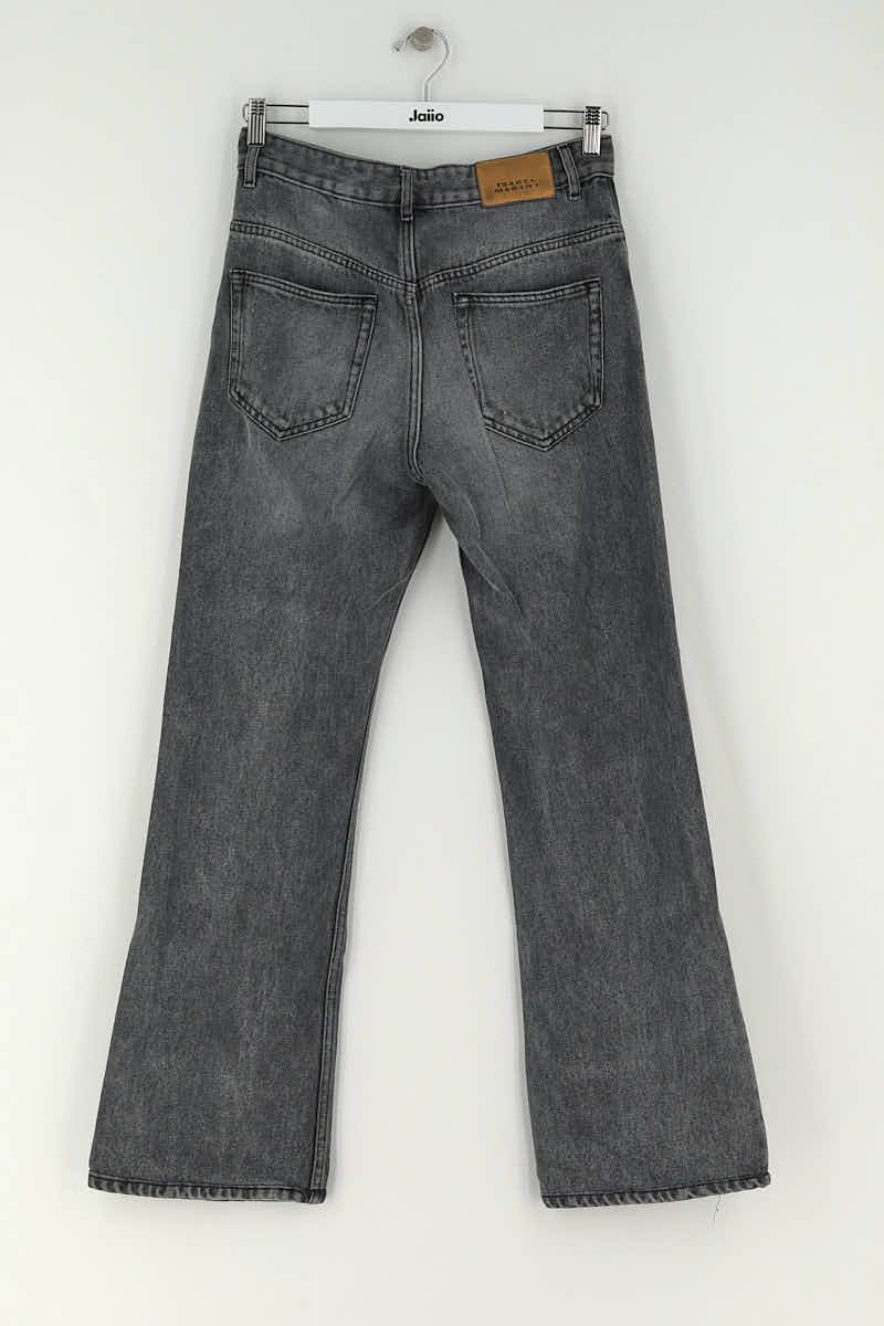 Jean bootcut Isabel Marant Gris en Coton