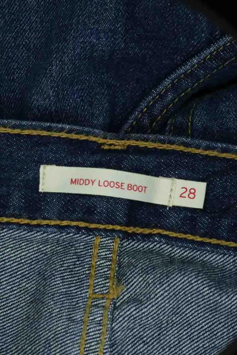 Jean bootcut Levi's Middy loose boot Bleu en Coton