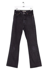 Jean bootcut Levi's Ribcage boot Noir en Coton, taille XS - Seconde Main