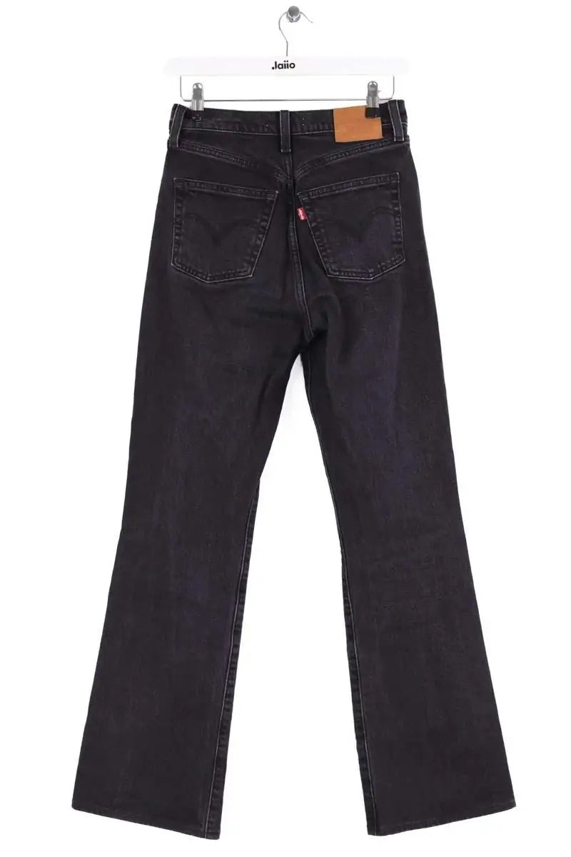 Jean bootcut Levi's Ribcage boot Noir en Coton
