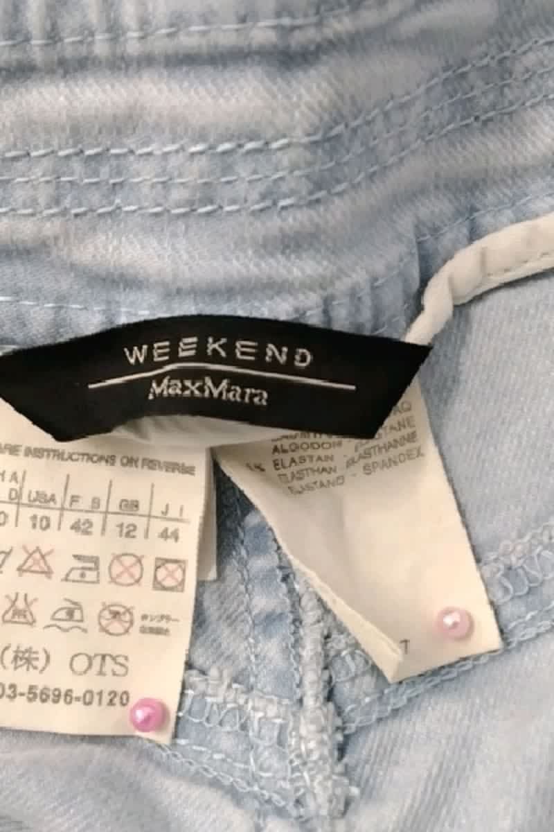 Jean bootcut Max Mara Bleu en Coton