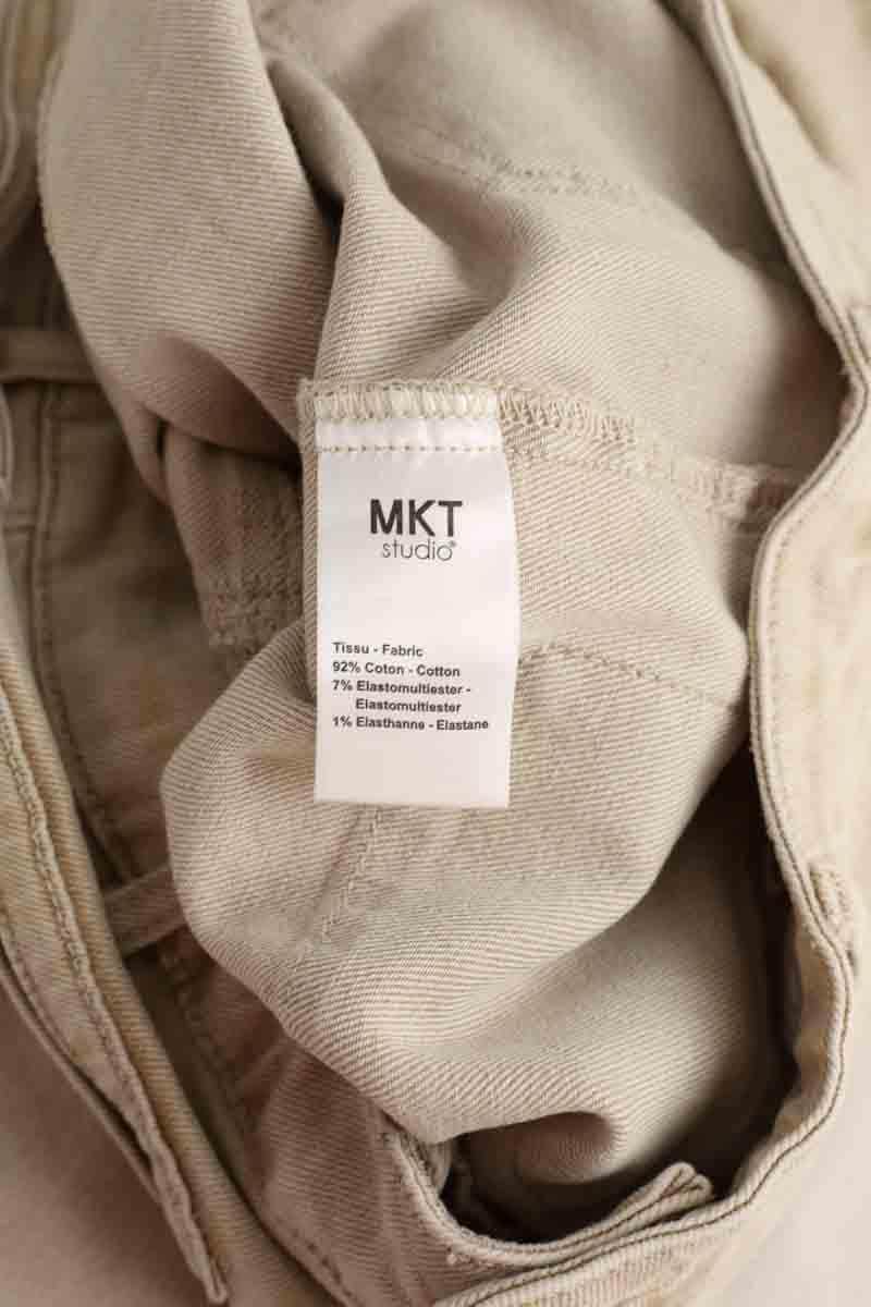 Jean bootcut Mkt Studio Beige en Coton