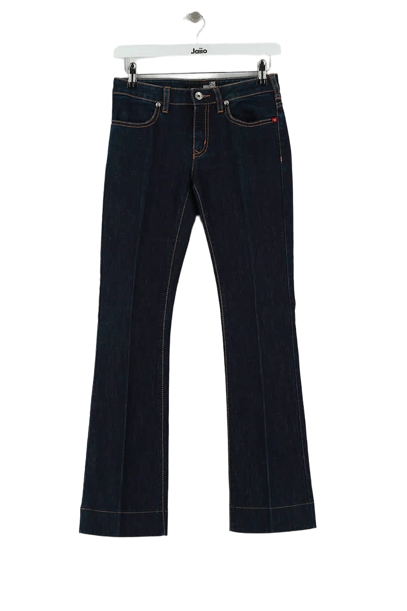 Jean bootcut Moschino Marine en Coton, taille S - Seconde Main