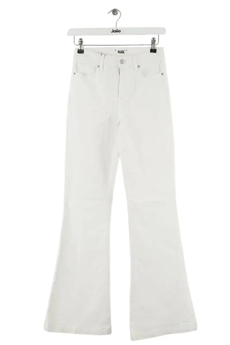 Jean bootcut Paige Genevieve Blanc en Coton, taille XS - Seconde Main