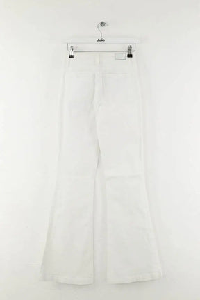 Jean bootcut Paige Genevieve Blanc en Coton