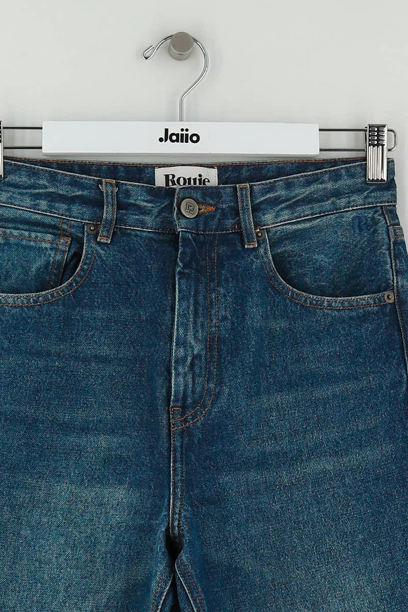 Jean bootcut Rouje Bleu en Coton