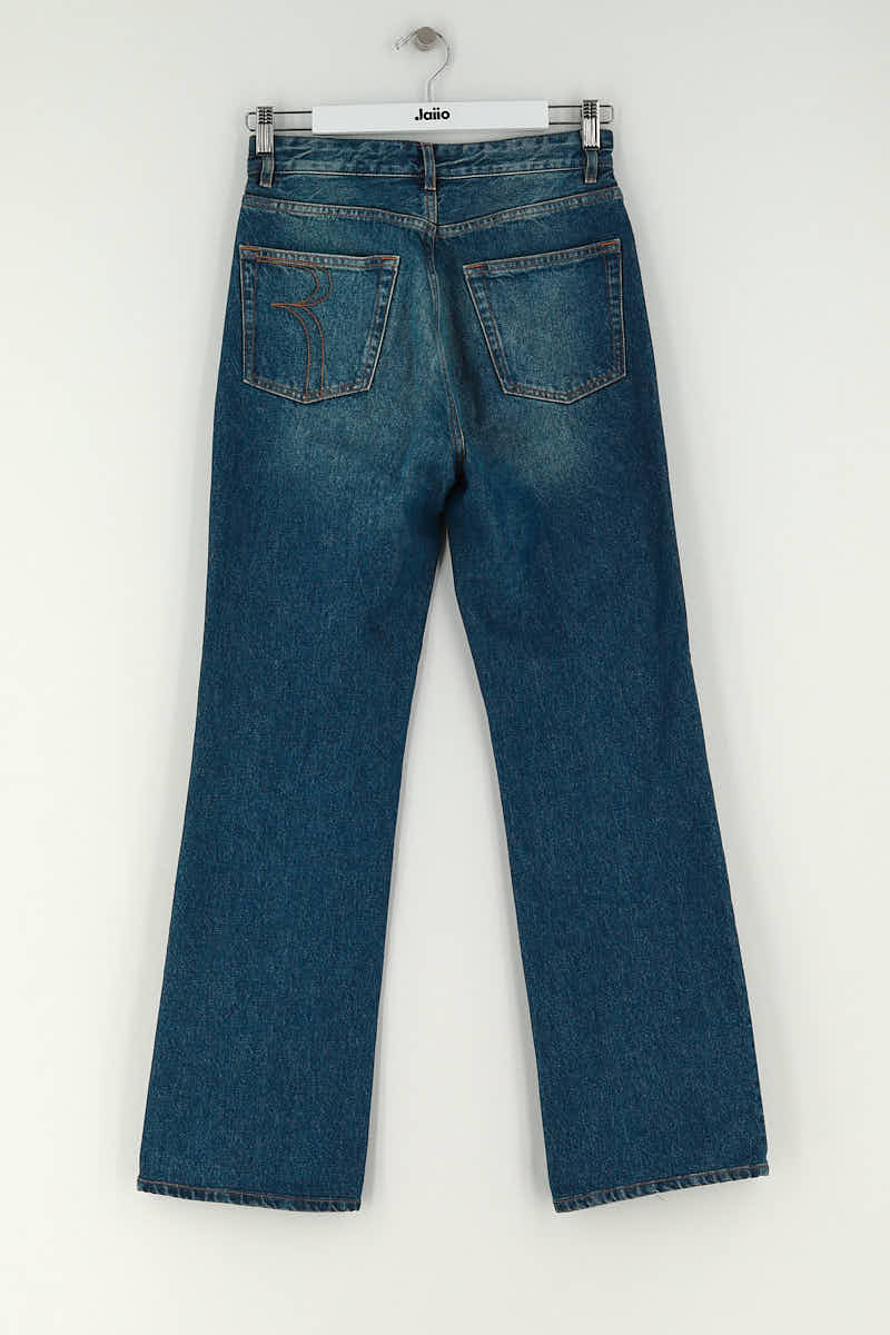 Jean bootcut Rouje Bleu en Coton