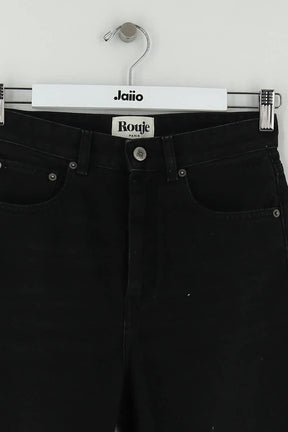 Jean bootcut Rouje Noir en Coton