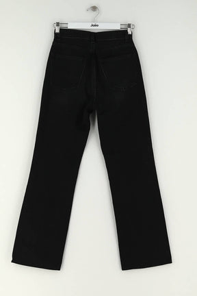 Jean bootcut Rouje Noir en Coton