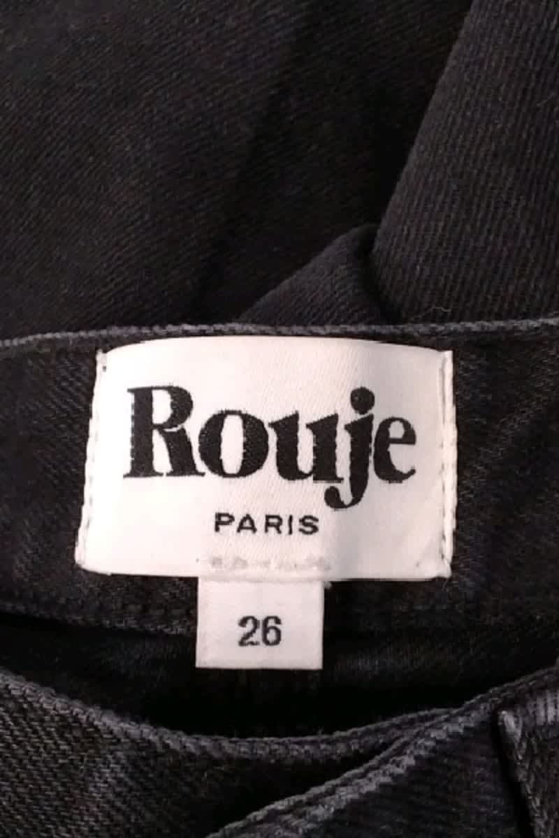Jean bootcut Rouje Noir en Coton