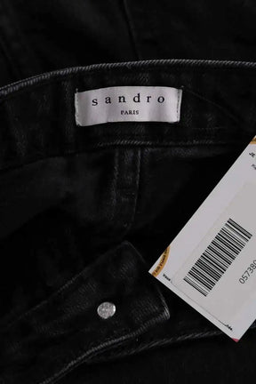Jean bootcut Sandro Noir en Coton