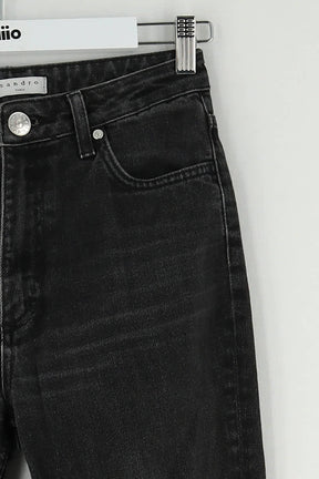 Jean bootcut Sandro Noir en Coton