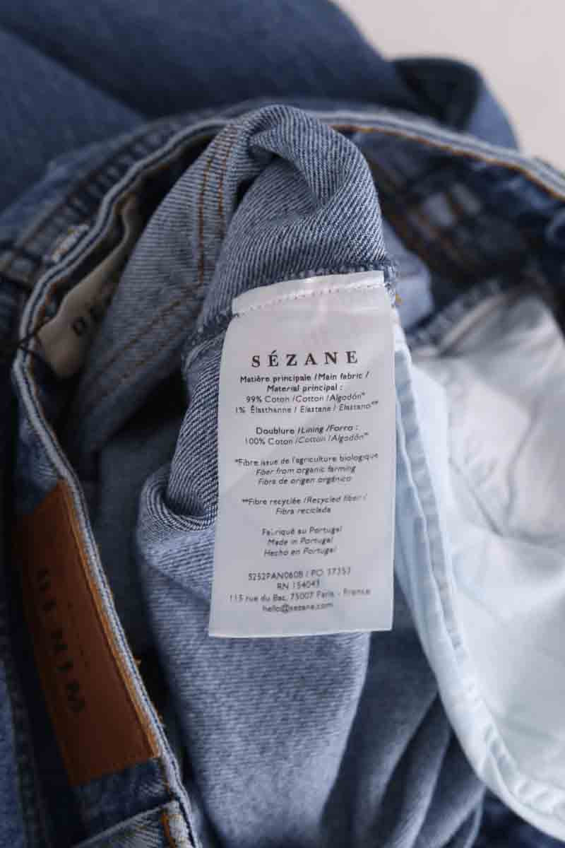 Jean bootcut Sézane Bleu en Coton