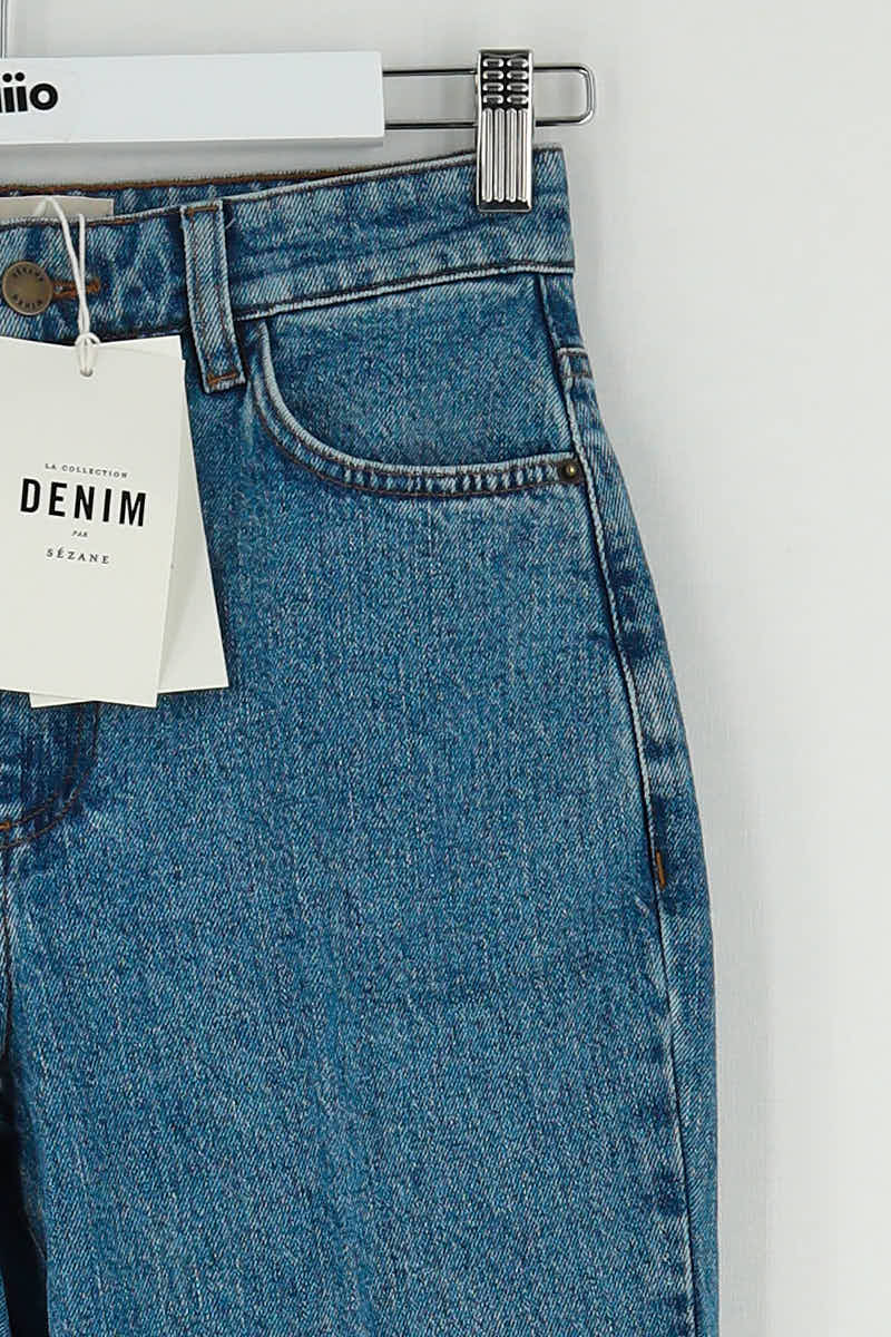 Jean bootcut Sézane Bleu en Coton