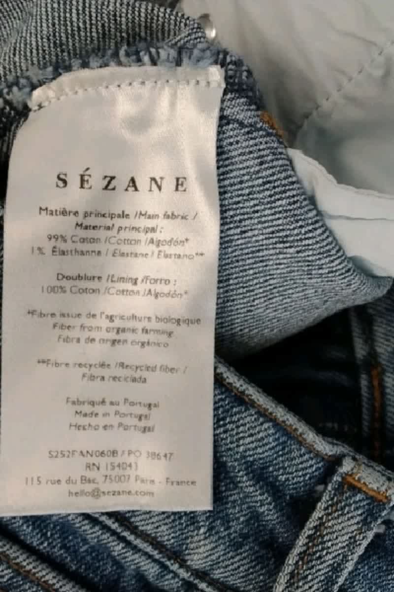 Jean bootcut Sézane Bleu en Coton