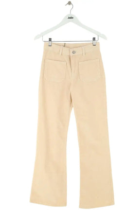 Jean bootcut Vanessa Bruno Ecru en Coton, taille S - Seconde Main