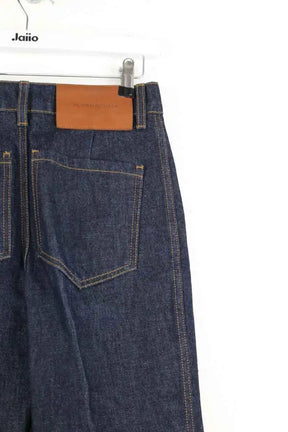 Jean bootcut Victoria Beckham High rise wide leg Alina Bleu en Coton