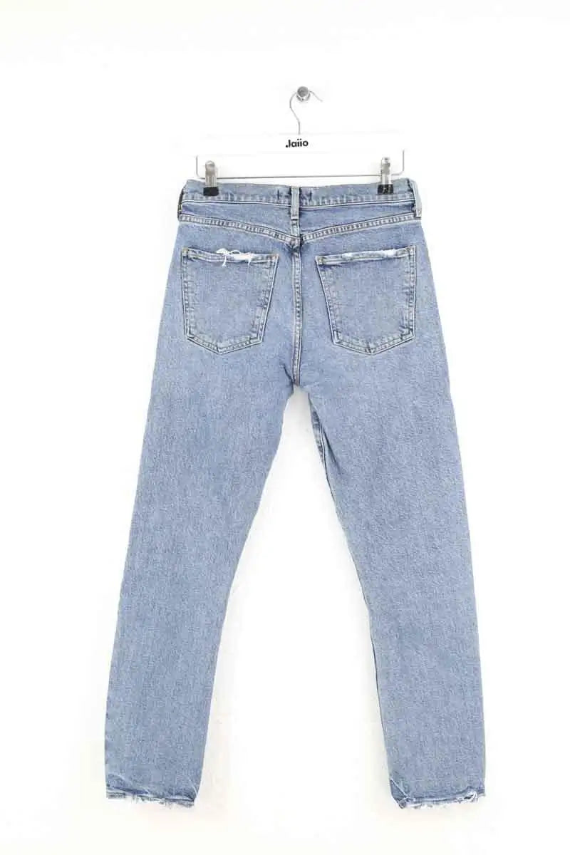 Jean boyfriend Agolde Bleu en Coton