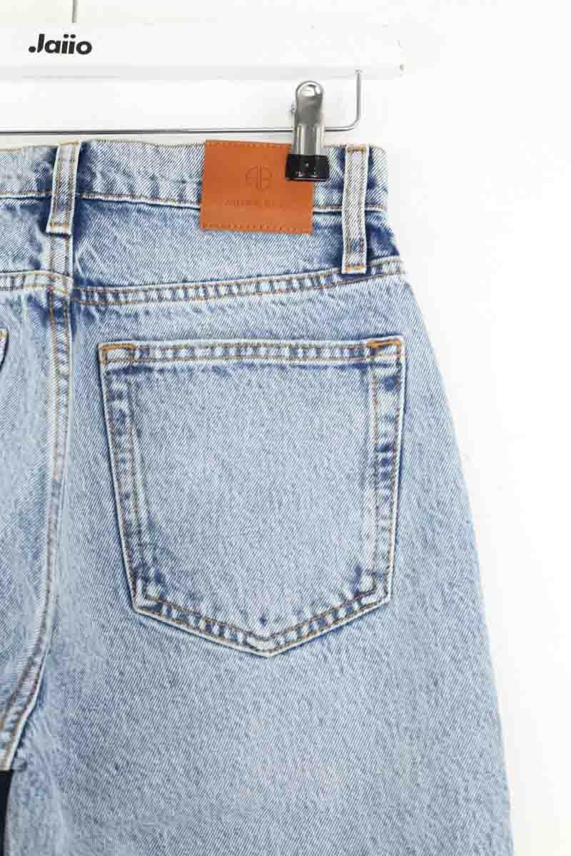 Jean boyfriend Anine Bing Bleu en Coton