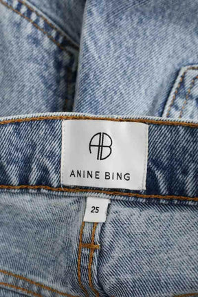 Jean boyfriend Anine Bing Bleu en Coton